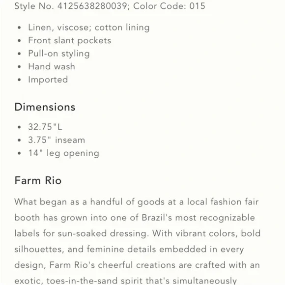 FARM RIO EMBROIDERED PEPLUM ROMPER SIZE Medium - Picture 6 of 9